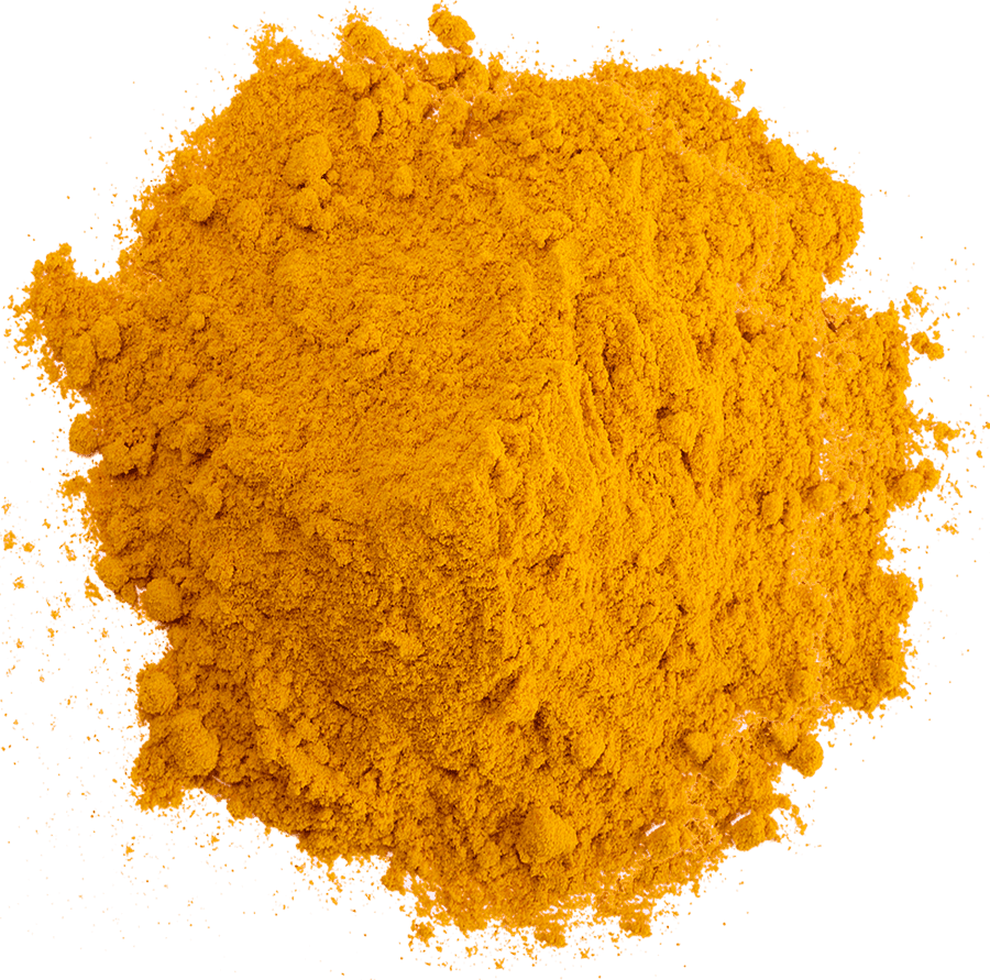 Pile of ground turmeric powder